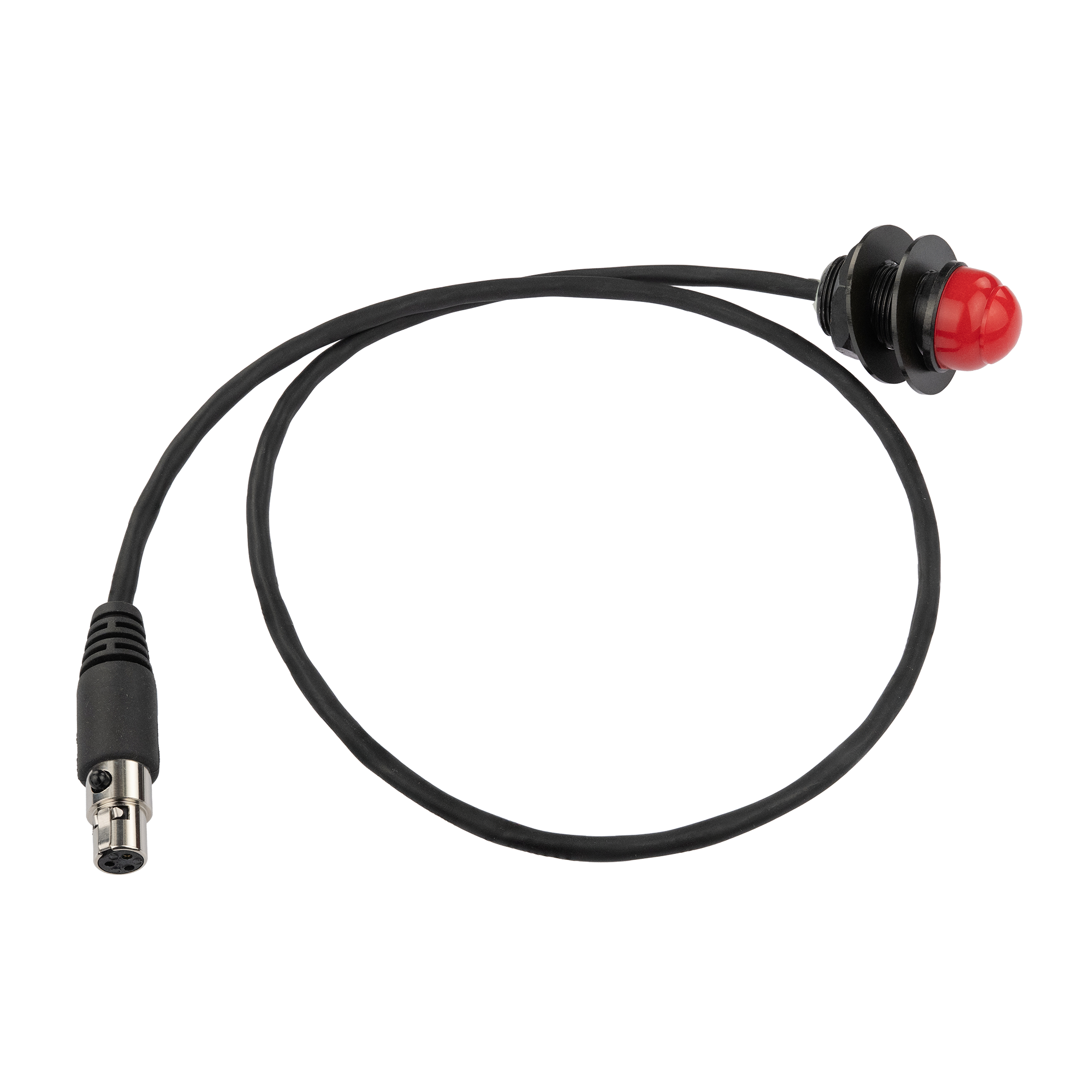 Hole Mount Push to Talk Cable (PTT) with 48" Straight Cord for Car Harnesses