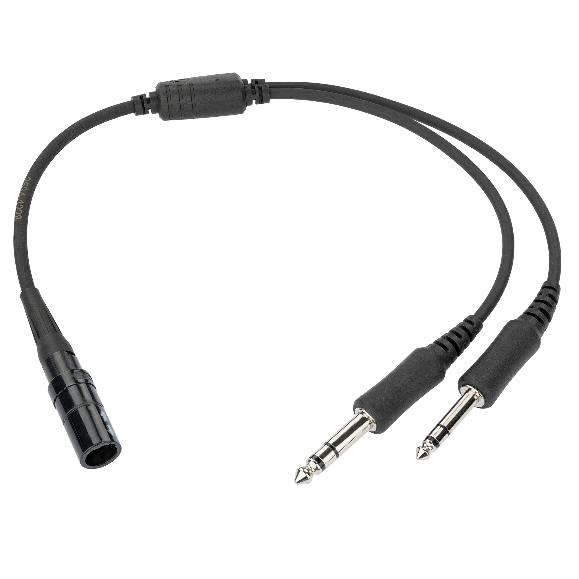 6-Pin LEMO to General Aviation (GA) Twin-Plug Adapter, Durable Molded Connectors (AD-L6F-GAM)