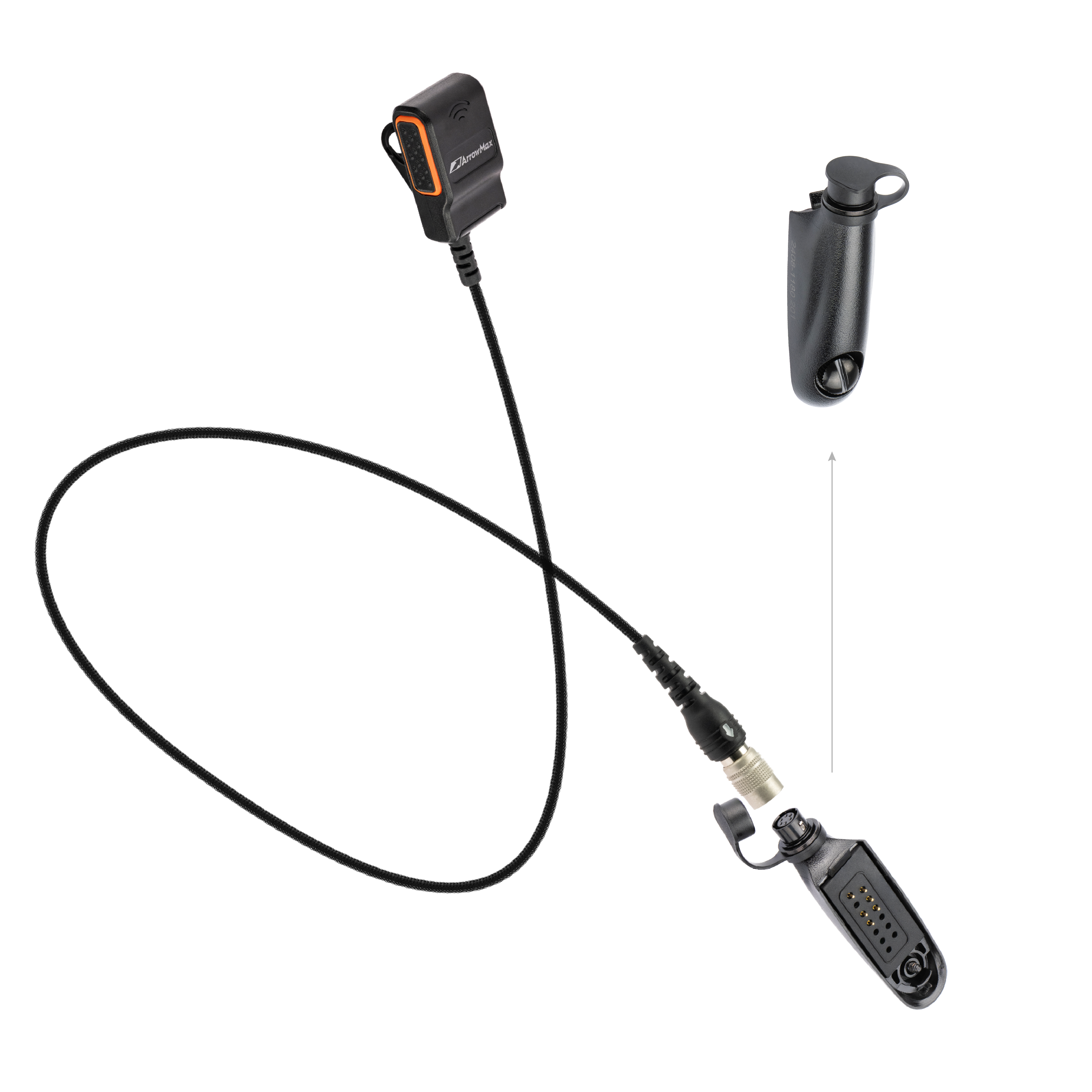 APT0530-35 Lapel PTT Quick Disconnect & Adapter Combo