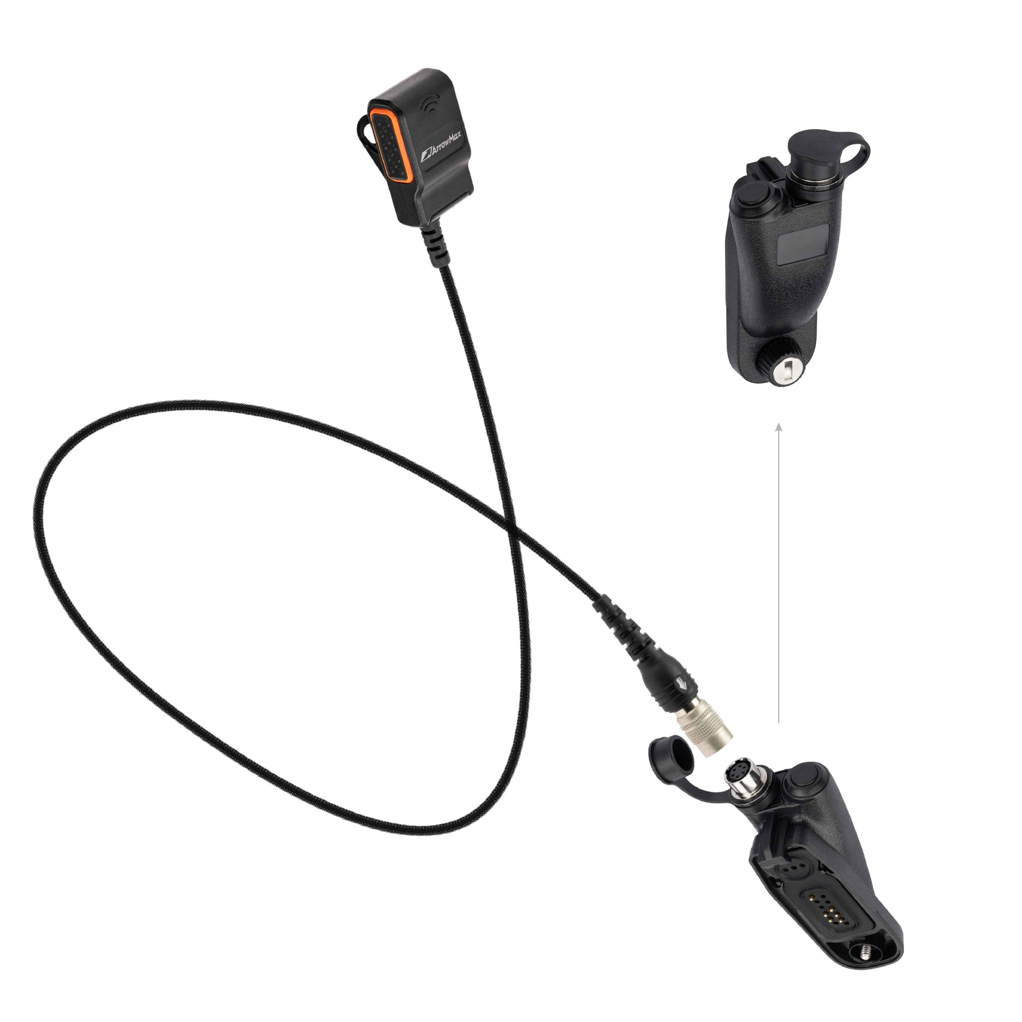 APT0530-35 Lapel PTT Quick Disconnect & Adapter Combo