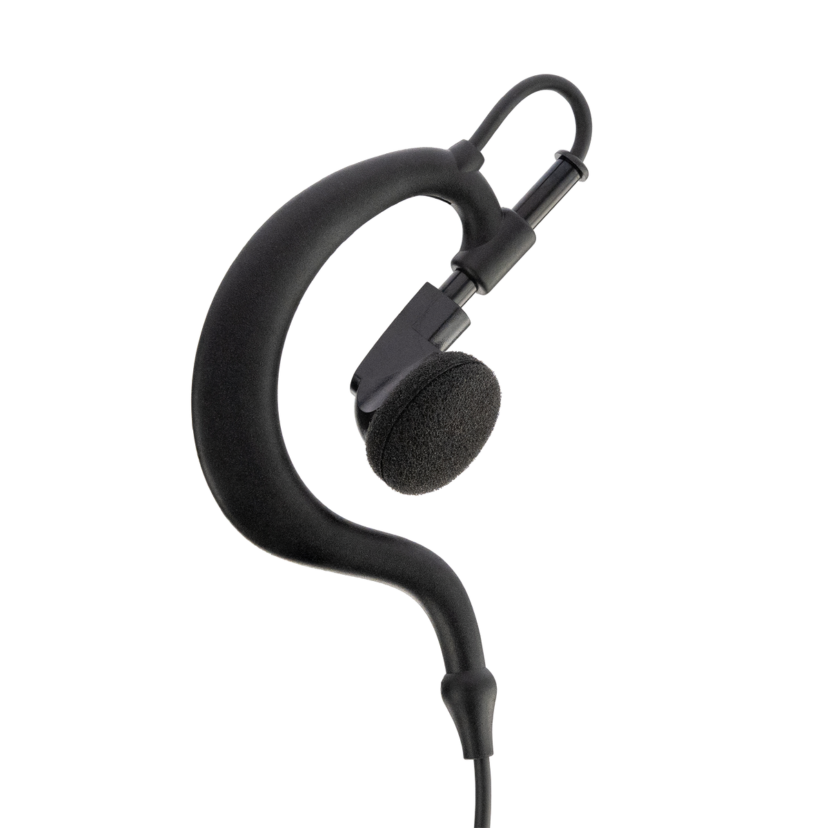 G-Shape Earpiece with PTT for Motorola CP200D / CP100D / Yaesu FT-65 2-Pin Radios (AEH1500-M1)