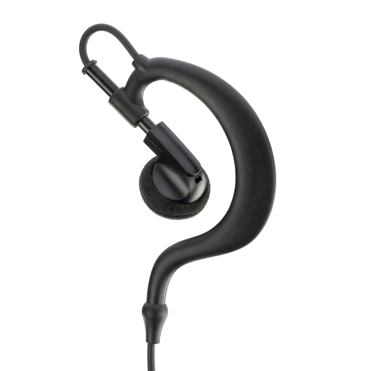 G-Shape Earpiece with PTT for Motorola CP200D / CP100D / Yaesu FT-65 2-Pin Radios (AEH1500-M1)