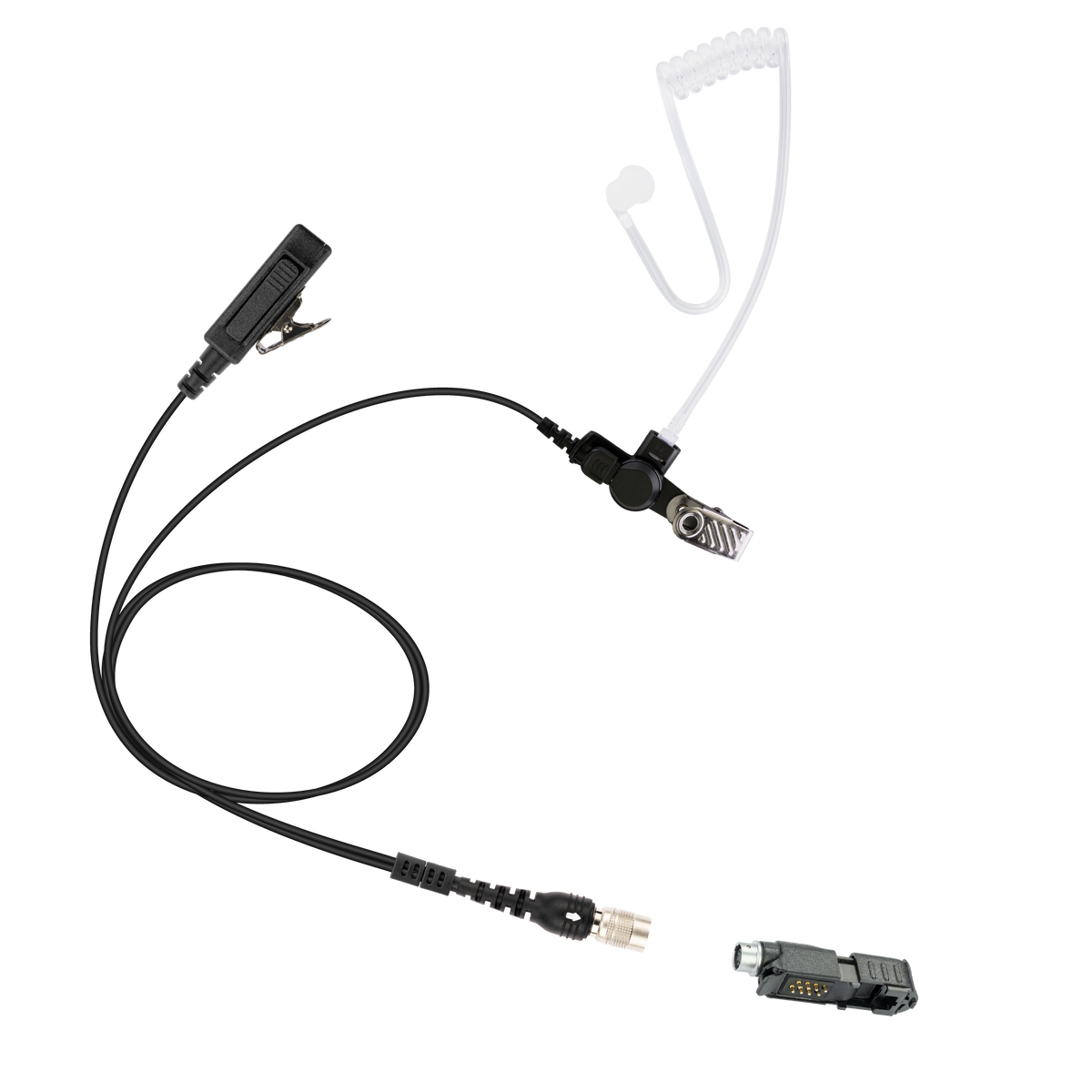 Raven Hirose QD 2-Wire Acoustic Tube Earpiece with PTT for Motorola Radio R5 XPR 3300e XPR3500 XPR3300 XPR3300e XPR3500e XPR3300 XPR3500 (ASK8510C-HR6M-AX)