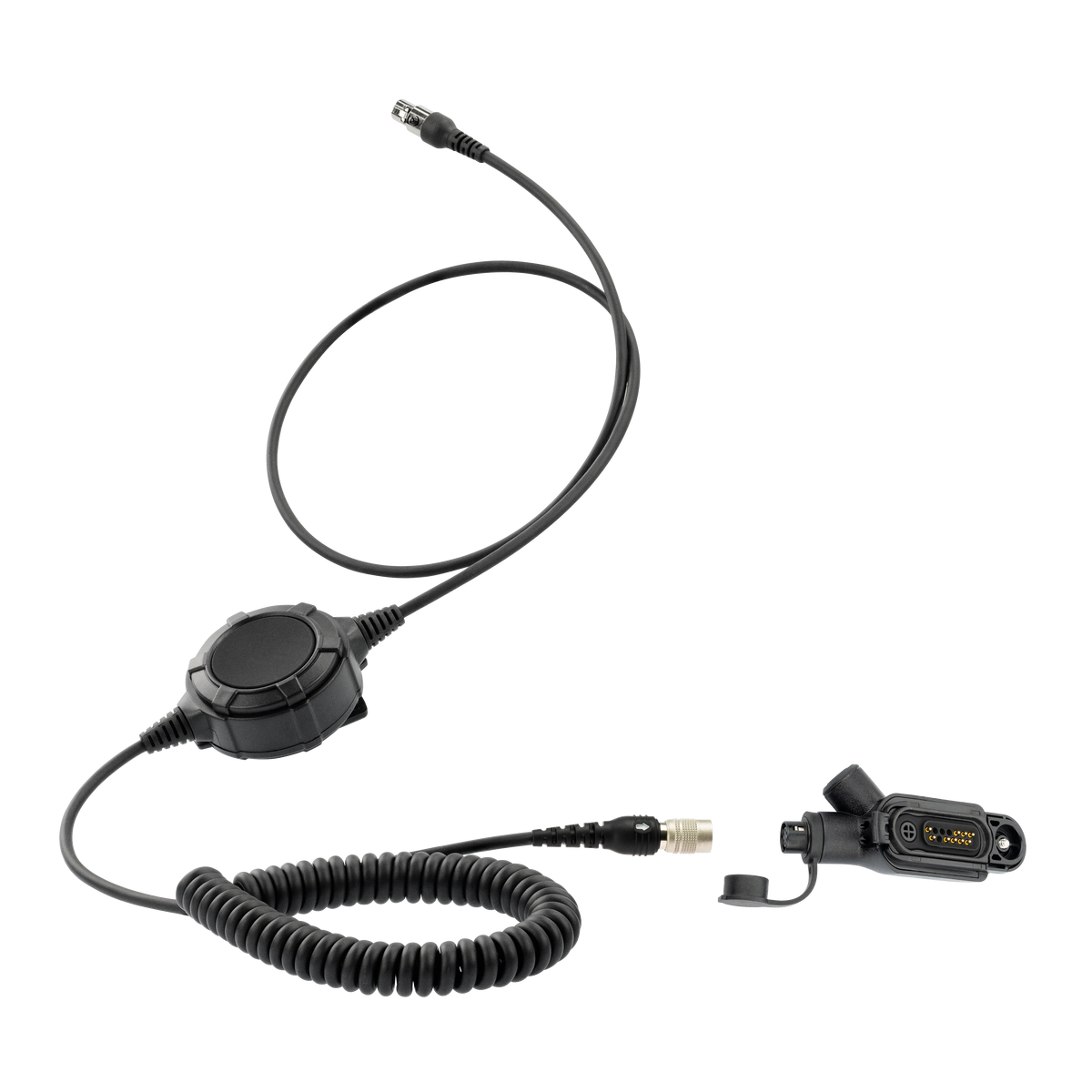 Quick Disconnect PTT Cable + Hirose Adapter Compatible with Motorola MOTOTRBO R7 MXP600 ION N70 N50 N30 M20