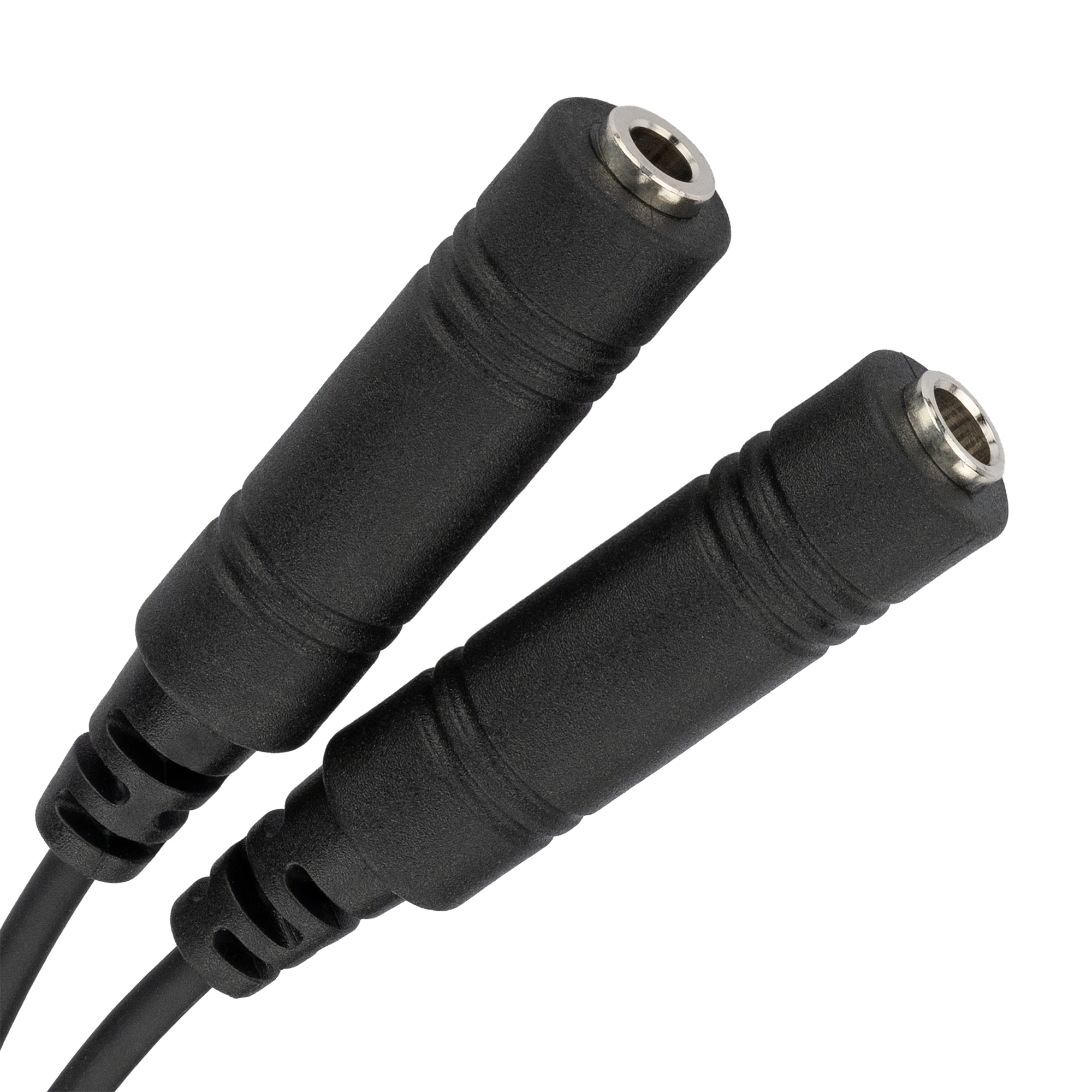 GA Dual Plug Headset Adapter with Extension Cable, 1.5m (5ft) Length, Durable Molded Connectors, .206" & .25" Jacks for General Aviation Headsets (AD-GAF-GAM-5FT)