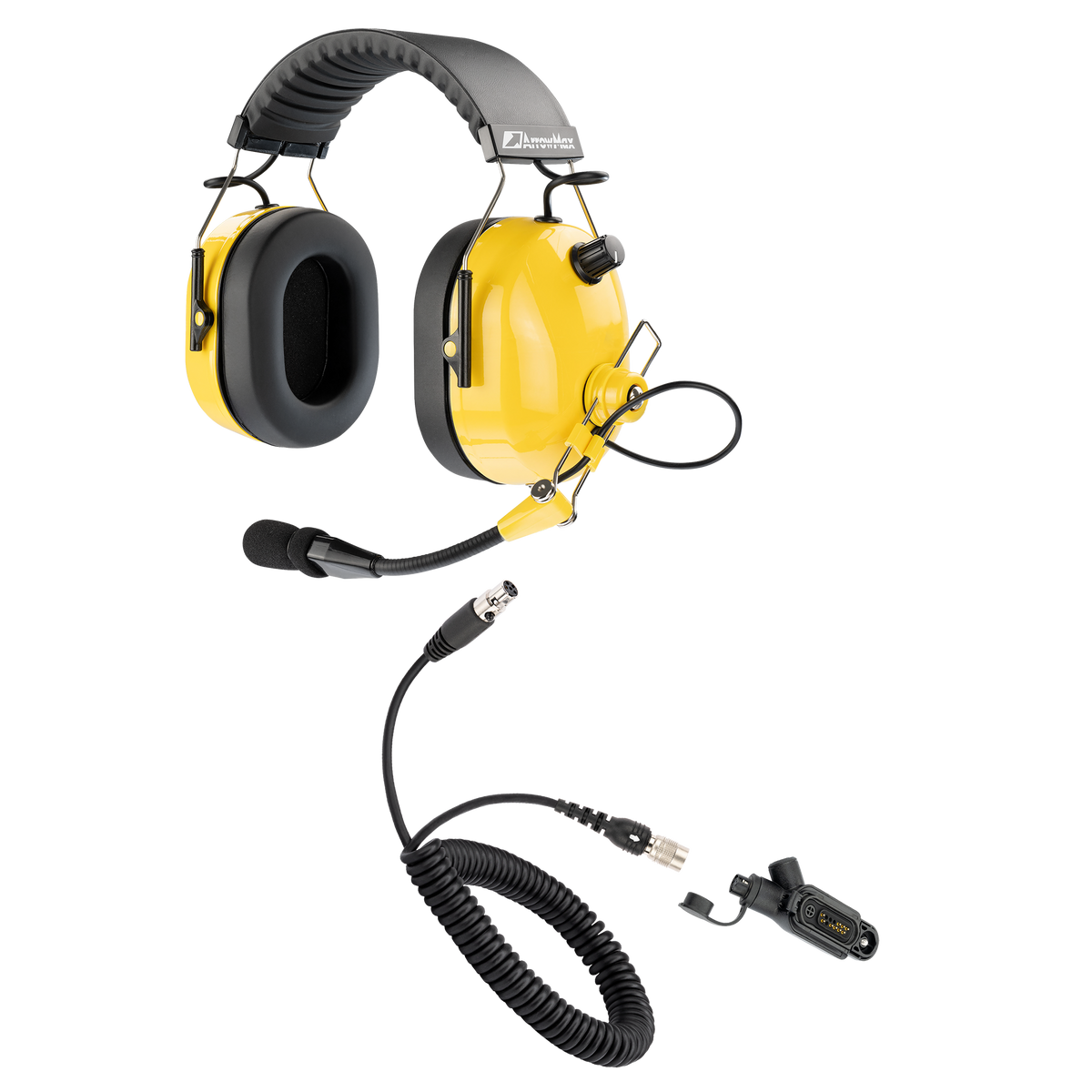 Heavy-Duty PNR Headset with Hirose Quick-Disconnect Adapter Pack for Motorola R7, MXP600, and ION Series