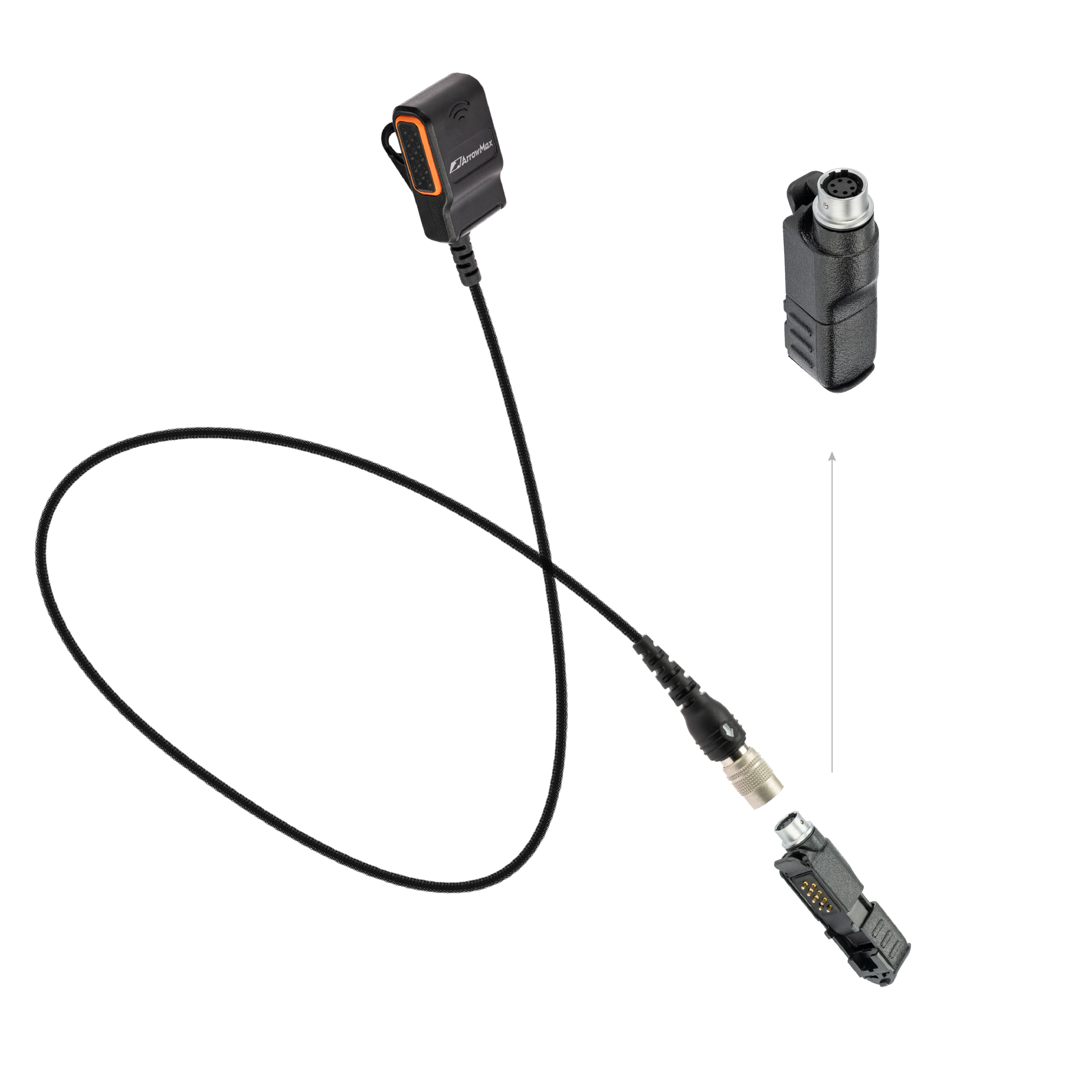 APT0530-35 Lapel PTT Quick Disconnect & Adapter Combo