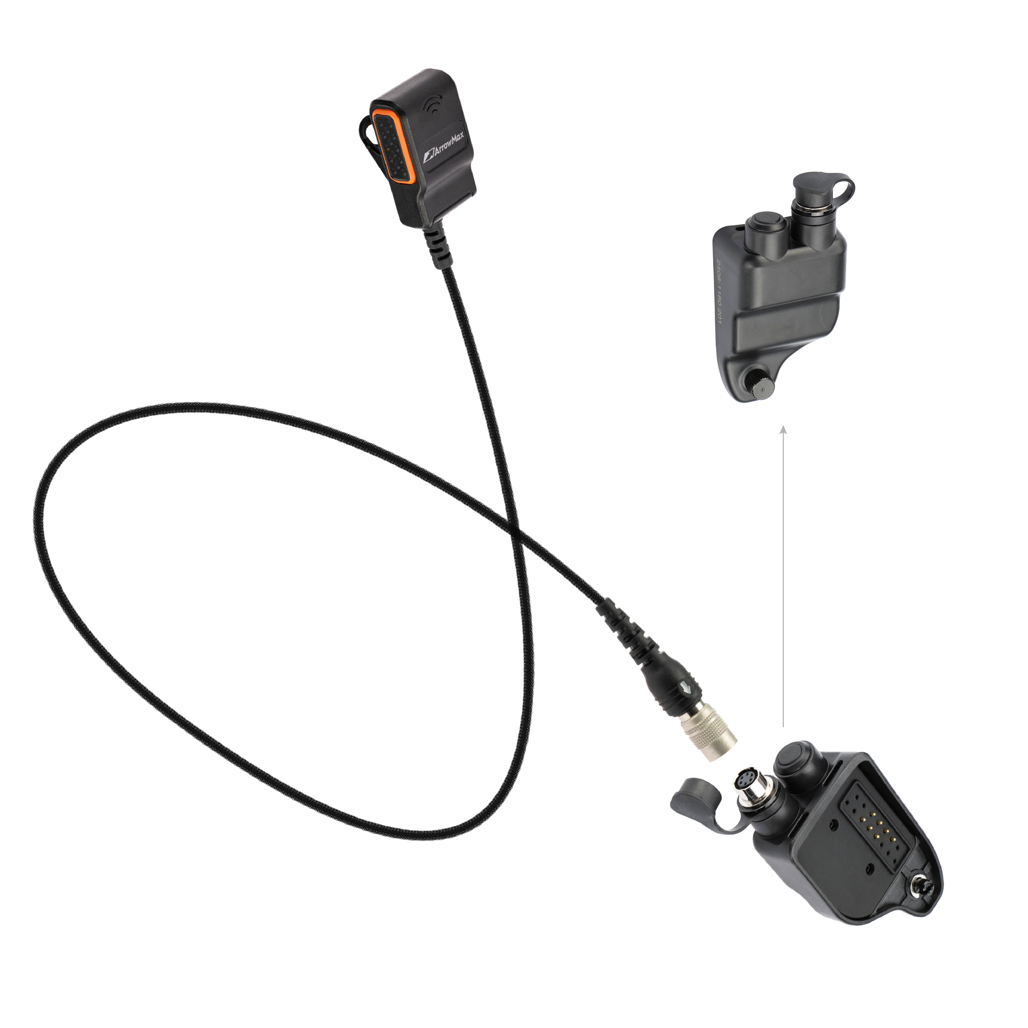 APT0530-35 Lapel PTT Quick Disconnect & Adapter Combo