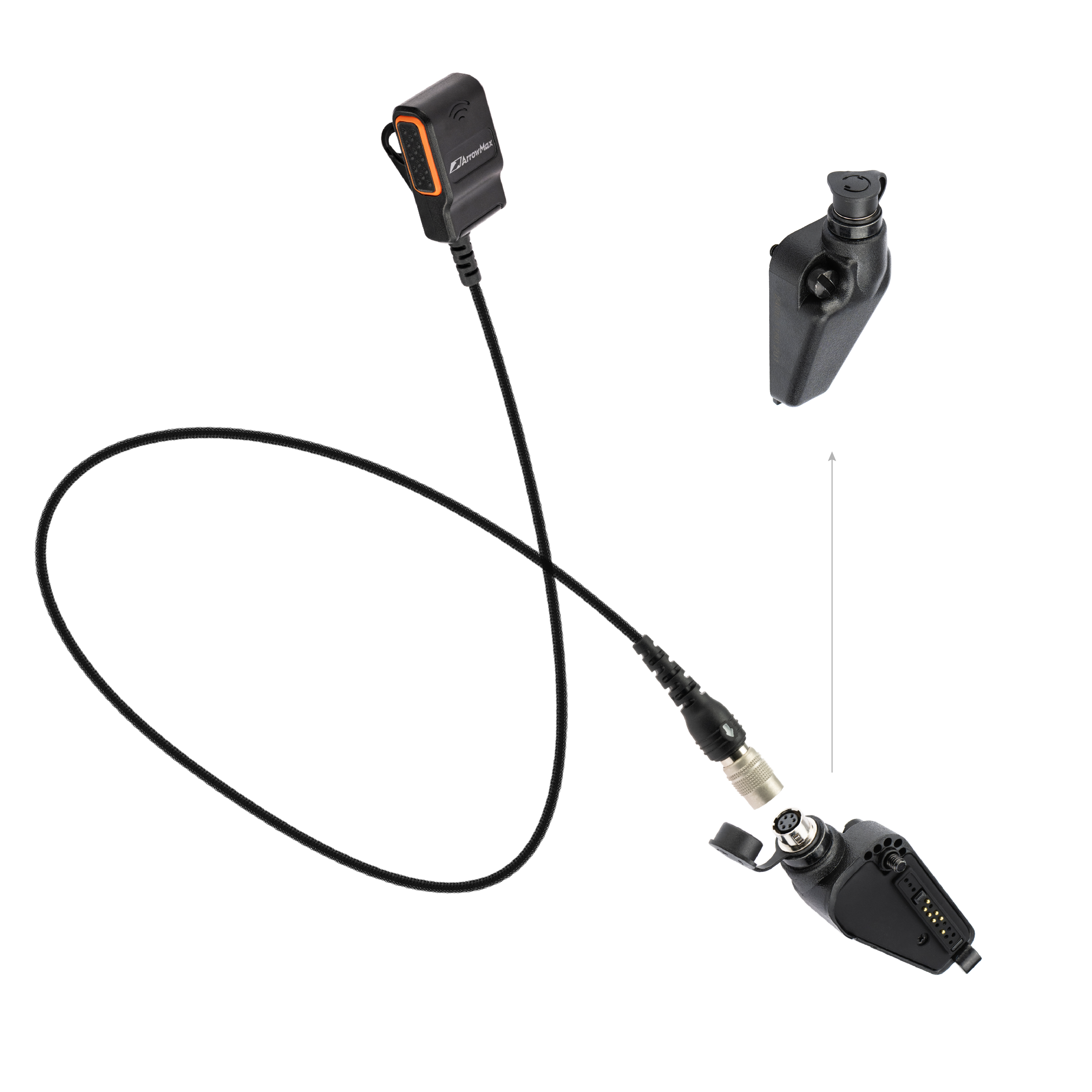 APT0530-35 Lapel PTT Quick Disconnect & Adapter Combo