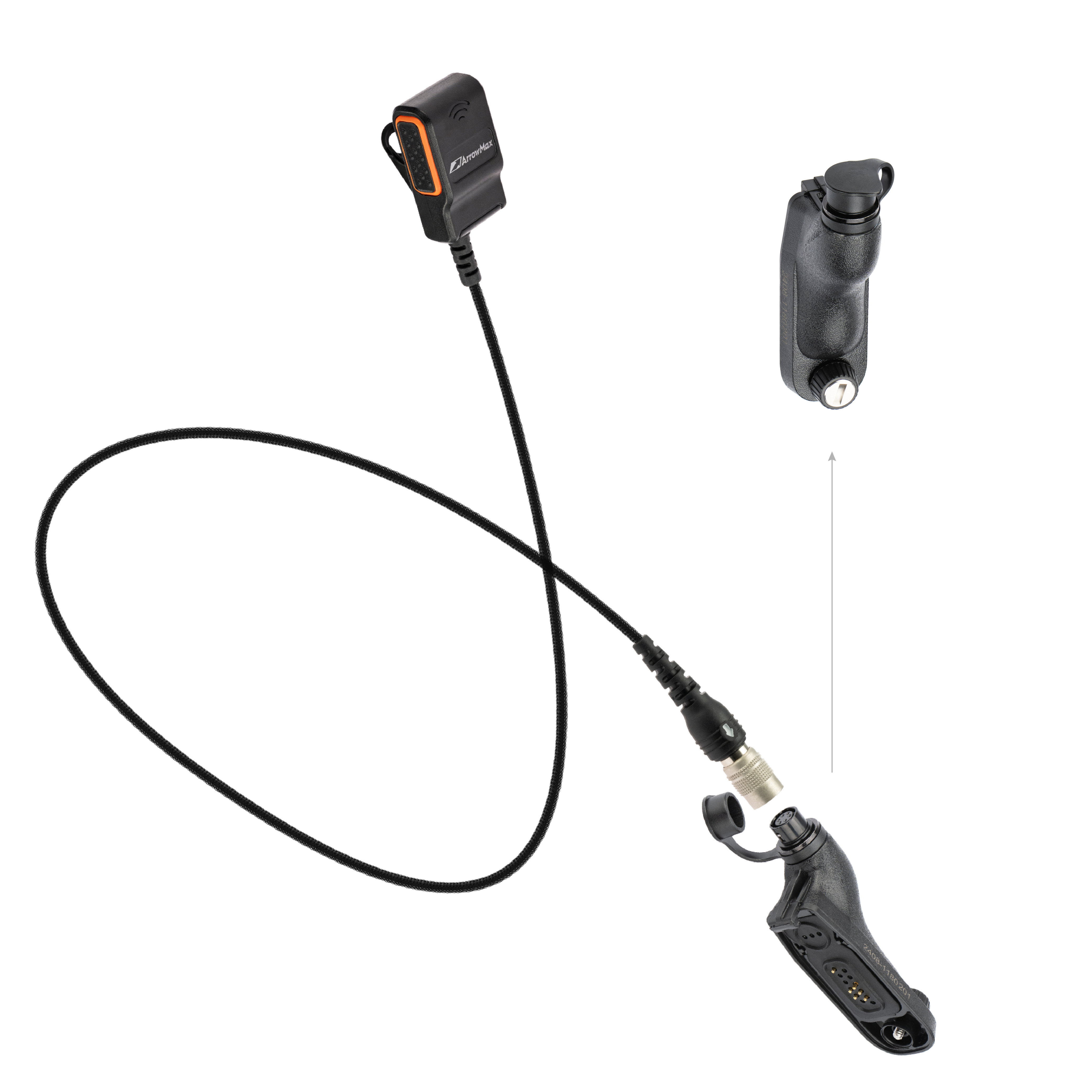 APT0530-35 Lapel PTT Quick Disconnect & Adapter Combo