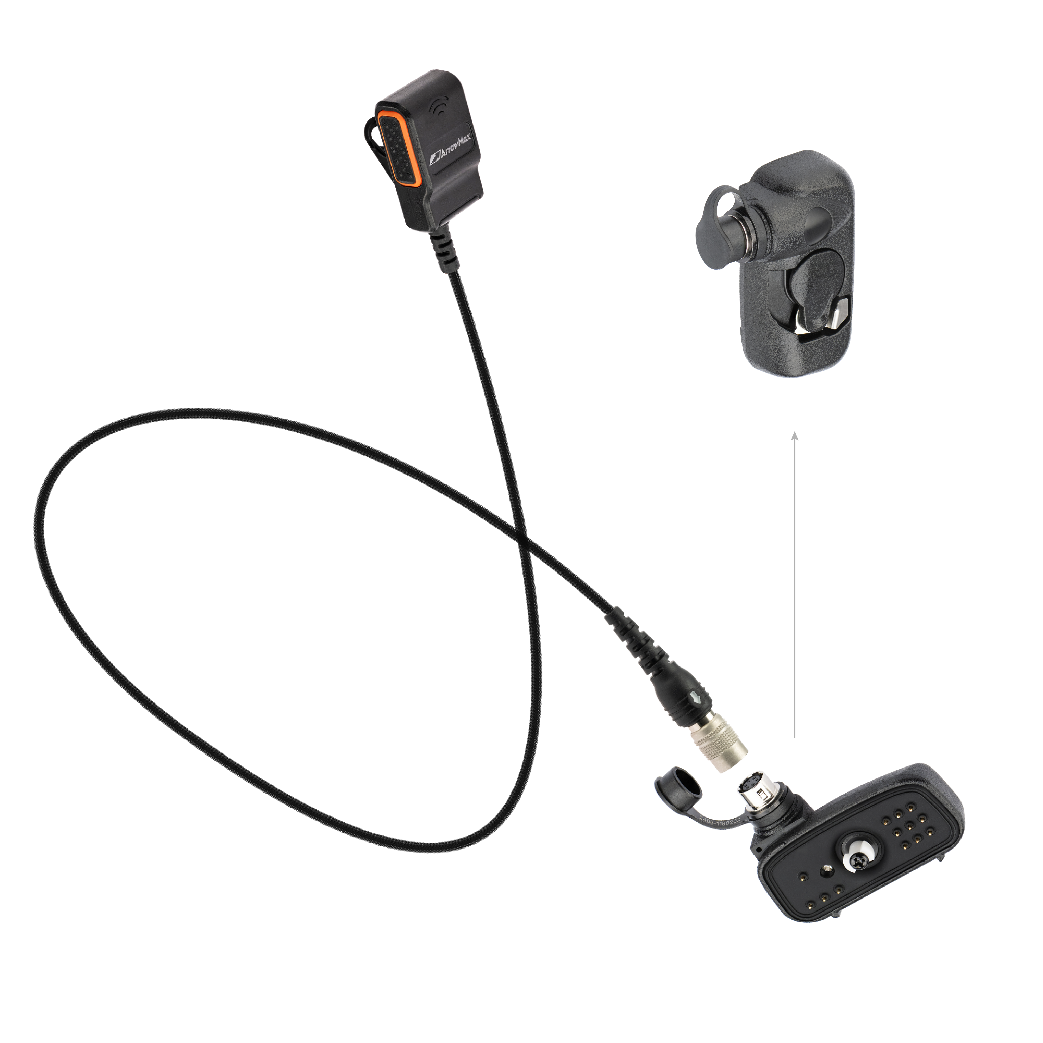 APT0530-35 Lapel PTT Quick Disconnect & Adapter Combo