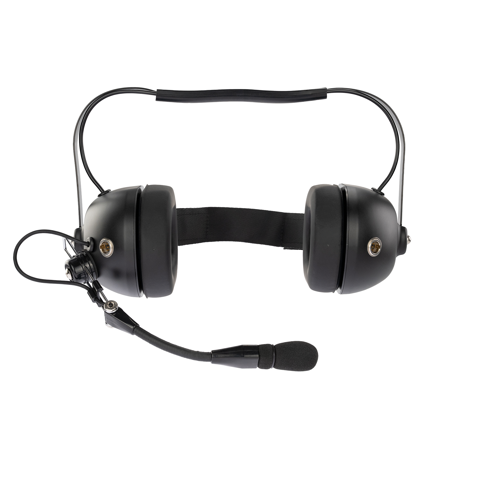 Dual Radio Headset with Red/Blue PTT, 23dB NRR & Dual XLR5 Plug (AHDH0033D-MT-DPTT)