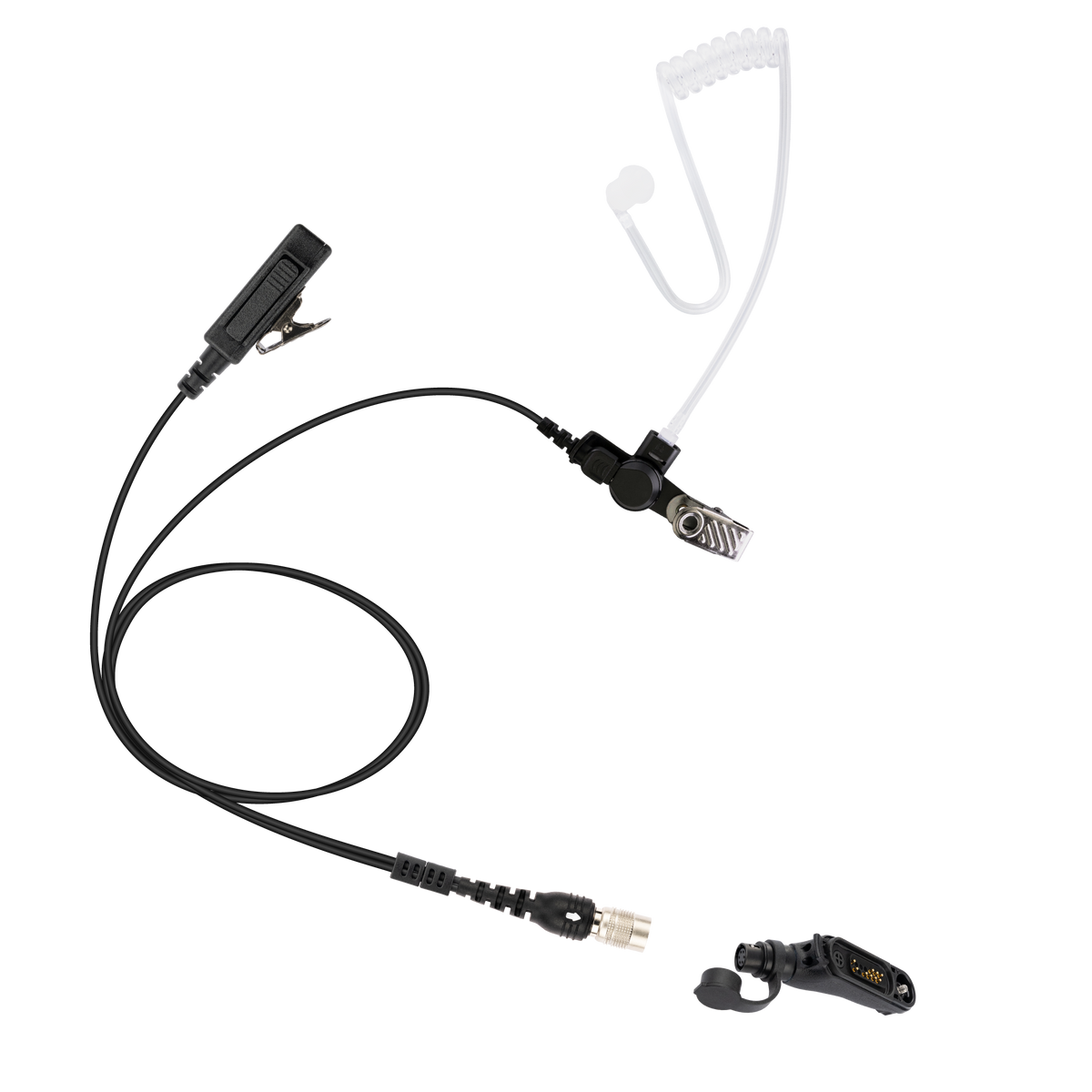 Raven Hirose QD 2-Wire Acoustic Tube Earpiece with PTT for Motorola Compatible with Motorola MOTOTRBO R7 MXP600 ION N70 N50 N30 M20  (ASK8510C-HR6M-M17/PTT-M17)