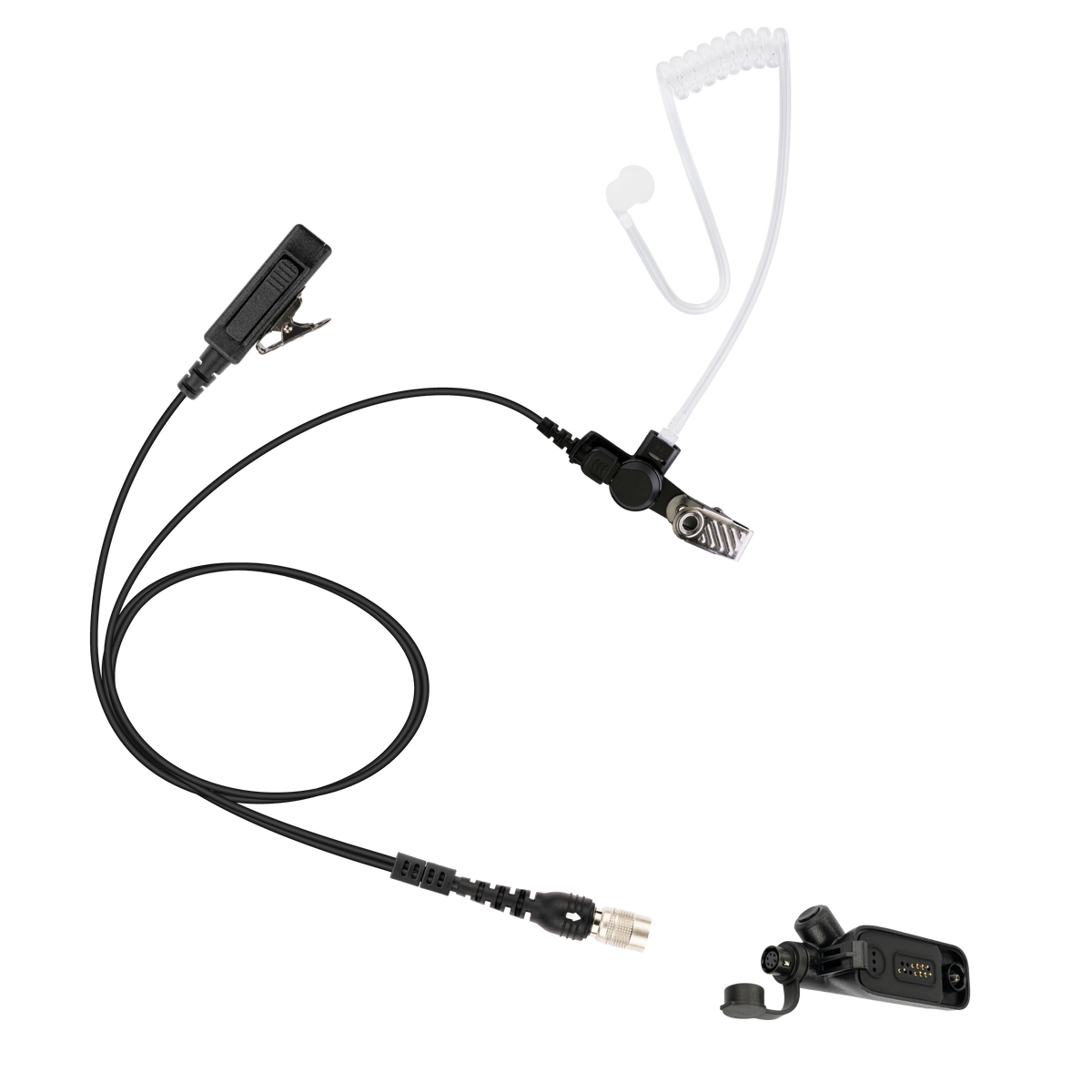 Raven QD 2-Wire Acoustic Tube Earpiece with PTT for Motorola APX Next APX4000 APX6000 APX7000 APX8000 XPR 7380E XPR7550 SRX2200  (ASK8510C-HR6M-M9/PTT-M9)