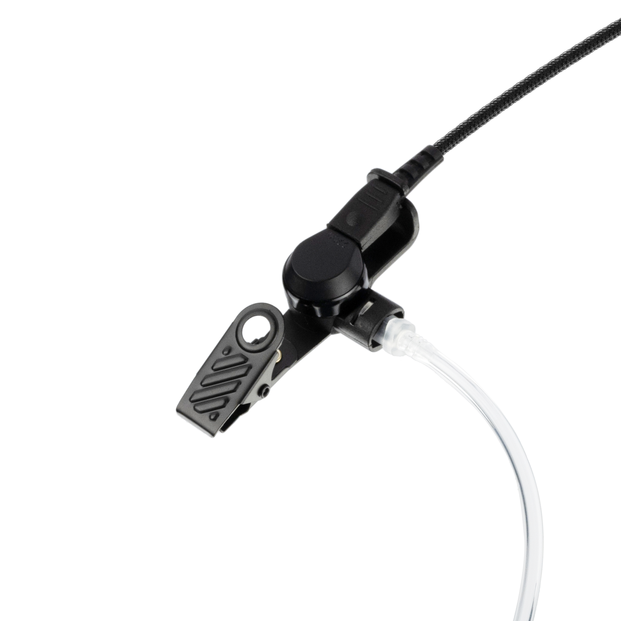 Raven QD Series 2-Wire Acoustic Tube Earpiece with PTT for Motorola CP200D, CP100D, R2, BPR40D, and CLS Series (ASK8510C-M1)