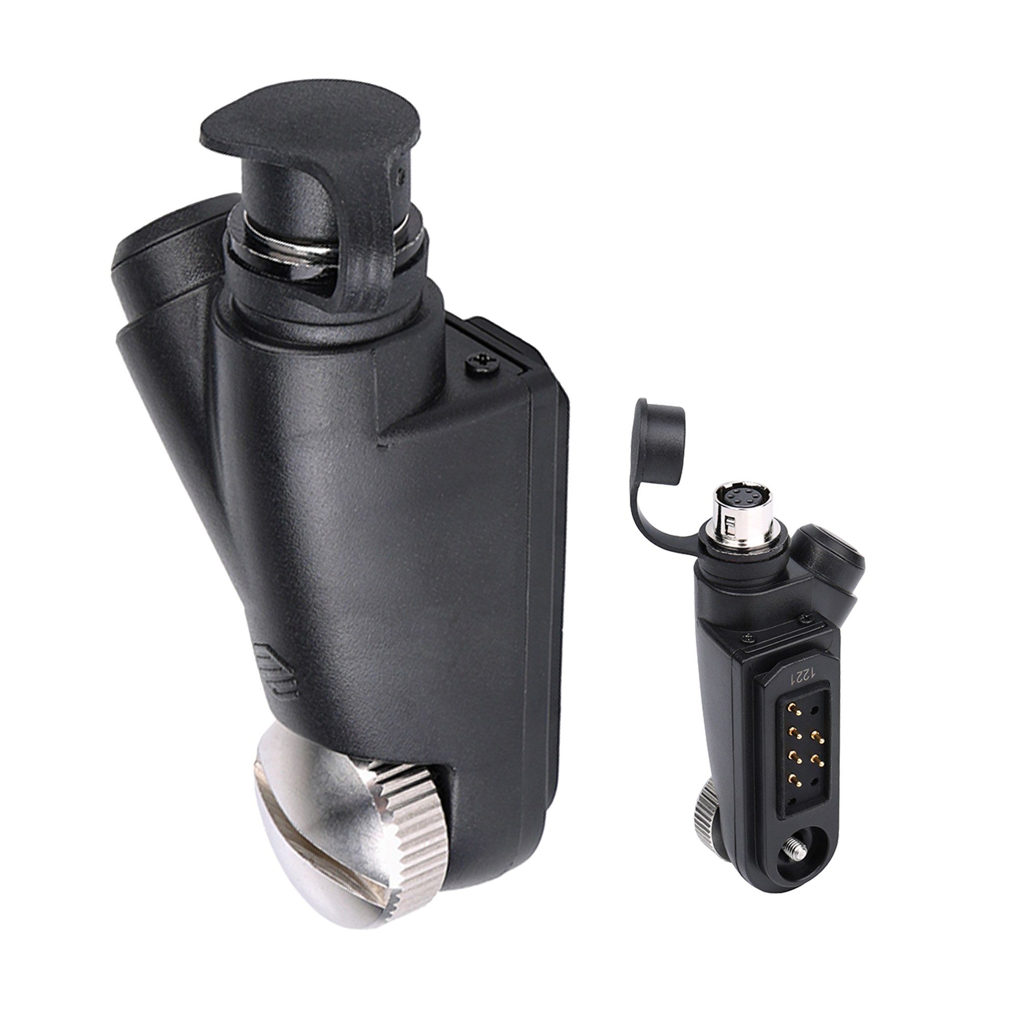 6-Pin Hirose Adapter w/ PTT for Harris XG-100 / XL-150 / XL-200 Series (ADHAXL200PTT-HR6F)